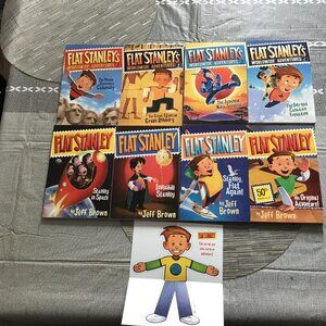 Flat Stanley Book Collection of 8 New Books--Homeschool Reads and Social Studies